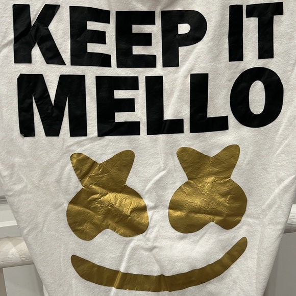 White Boys Youth Sz L/G (10-12) “Keep It Mello” Graphic Tee by Wonder Nation - Picture 4 of 5